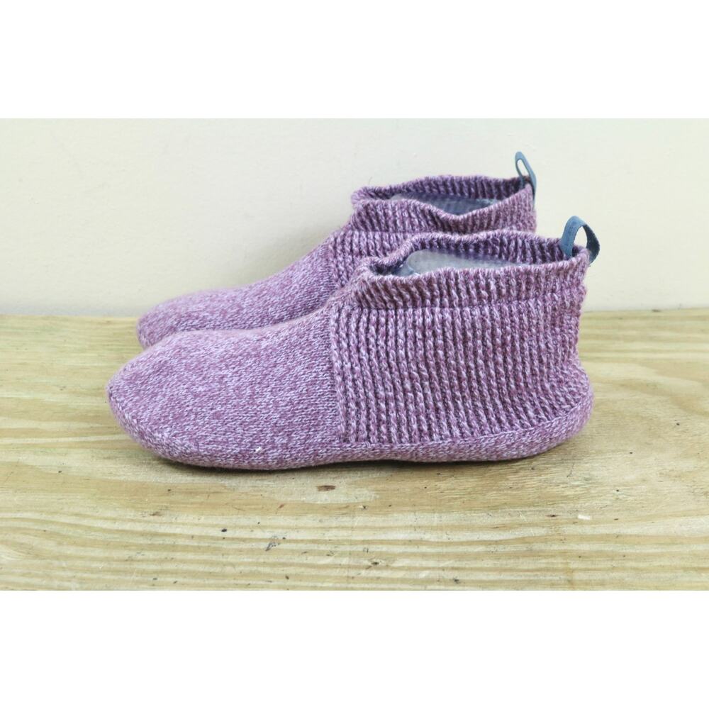 Bombas Womens Medium Purple Gripper Slipper Booties Slip On